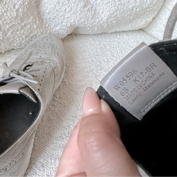 Cole Haan Grand Tour Grey Leather Suede Oxford 6 - Picture 10 of 11